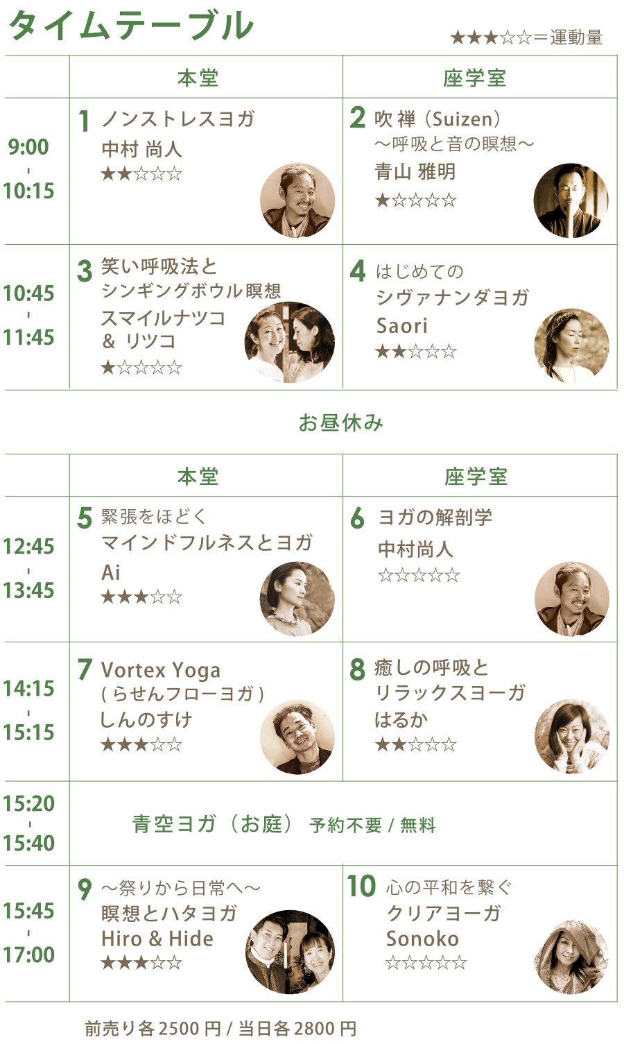 タイムテーブル